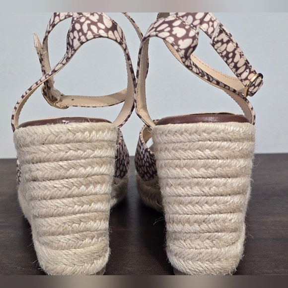 Ann Taylor Factory Espadrille Giraffe Print Wedges Women's Size 8M - Picture 7 of 10